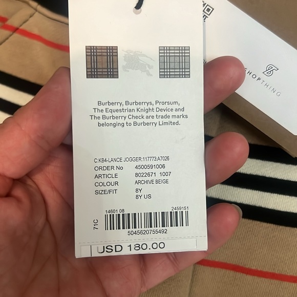 Burberry boys size 8 - Picture 5 of 6